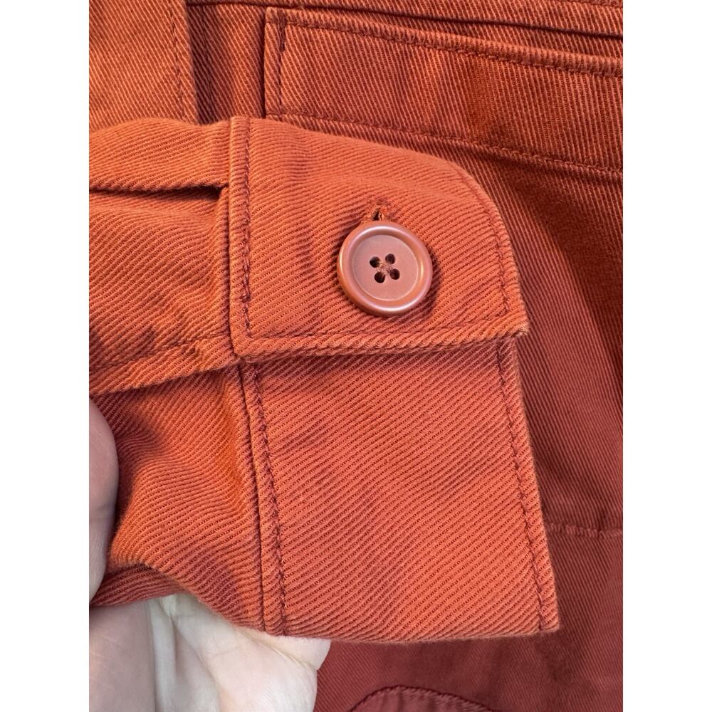 Old Navy Women’s Rust Orange Cropped Utility Jacket Size M - Picture 4 of 5